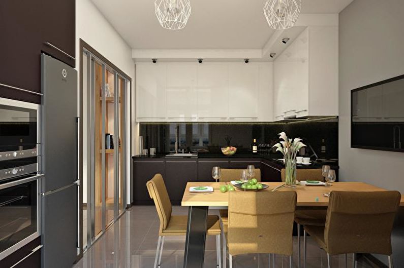 Кухня - Дизайн трехкомнатной квартиры