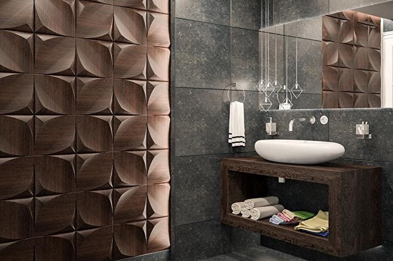 Виды пластиковых панелей для ванной комнаты - Пластиковые 3D панели для ванной