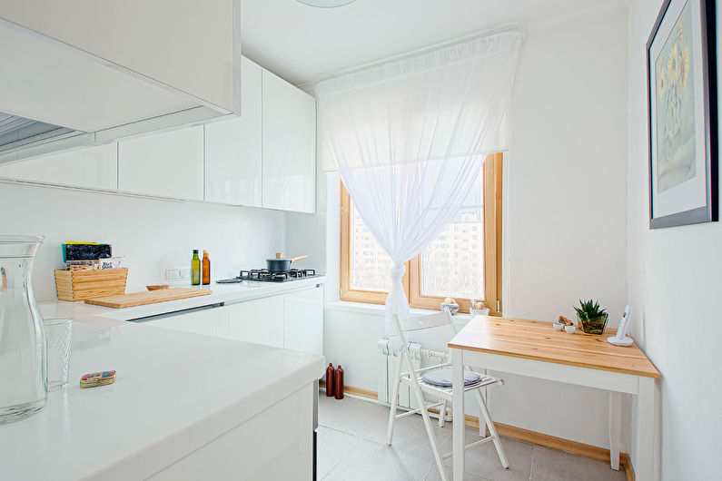 Кухня 7 кв.м. в стиле минимализм - Дизайн интерьера