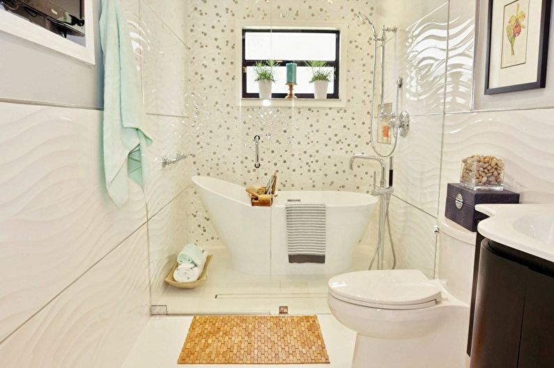Дизайн интерьера ванной комнаты 5 кв.м. - фото