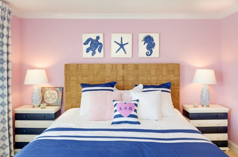 Розовая спальня - Дизайн интерьера 2023