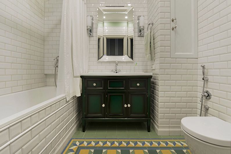 Дизайн ванной комнаты 2023 - Отделка стен