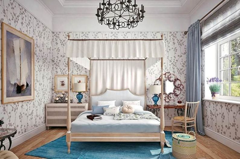 Дизайн интерьера спальни в средиземноморском стиле - фото