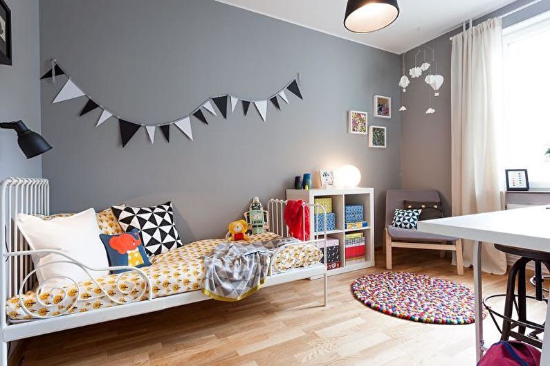 Детская комната - Дизайн квартиры в скандинавском стиле
