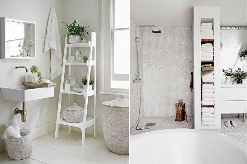 Ванная комната - Дизайн квартиры в скандинавском стиле