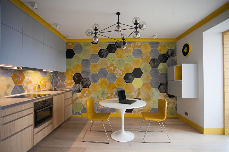 Дизайн интерьера кухни 12 кв.м. - фото
