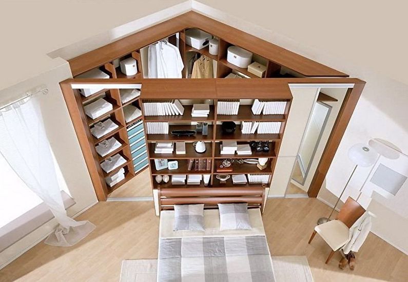Дизайн гардеробной комнаты - Угловая планировка