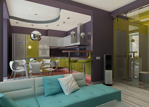Дизайн квартиры «Цвет и форма»