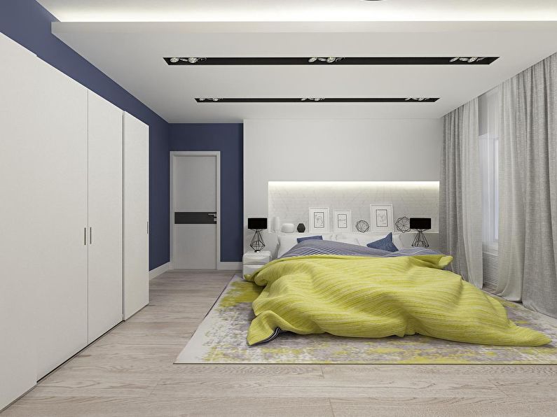 Интерьер спальни в современном стиле - фото 1