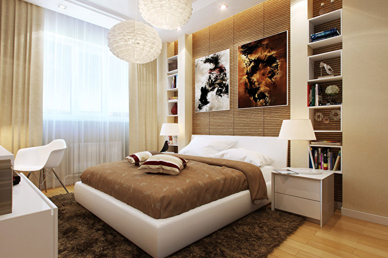 Дизайн простой спальни