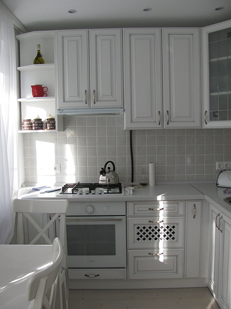 Кухня 7.5 Кв М Дизайн С Холодильником