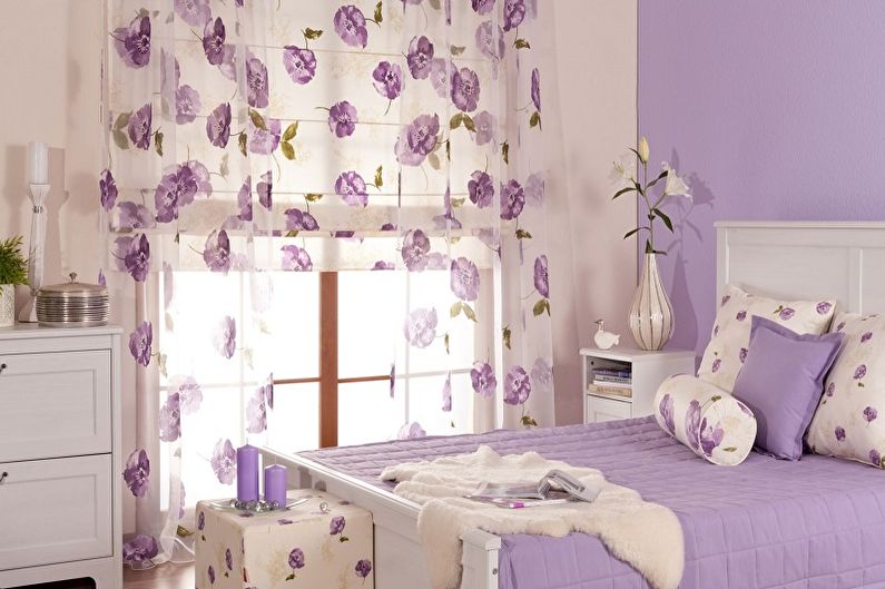 Сиреневый цвет в интерьере детской комнаты - Дизайн фото