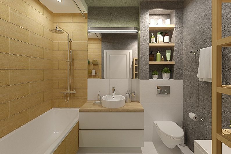 Ванная комната 6 кв.м. (85 фото) - дизайн интерьера, идеи для ремонта и .