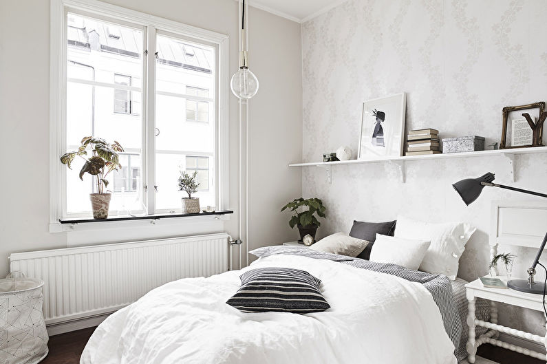 Дизайн спальни 12 кв.м. в скандинавском стиле