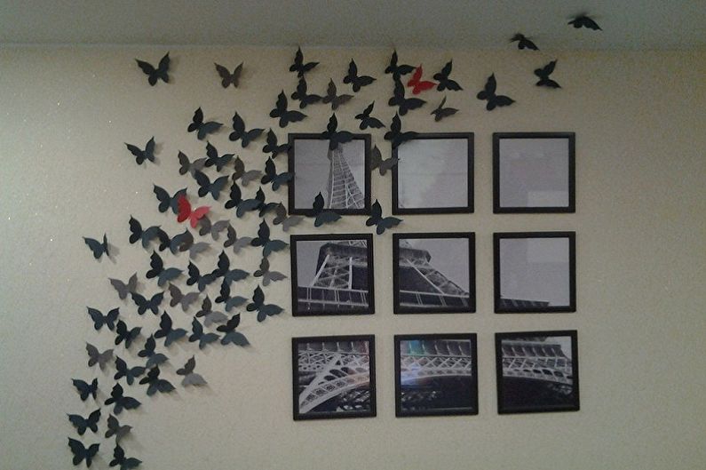 Бабочки на стену - фото декора