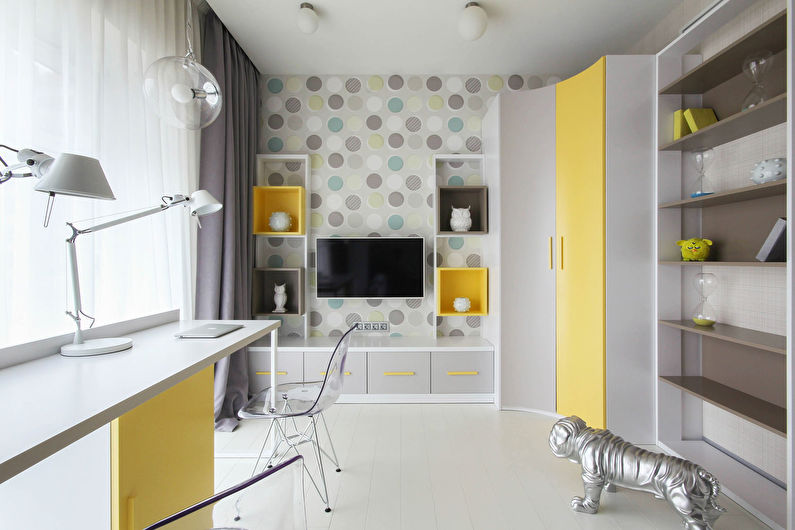 Дизайн маленькой детской комнаты в современном стиле