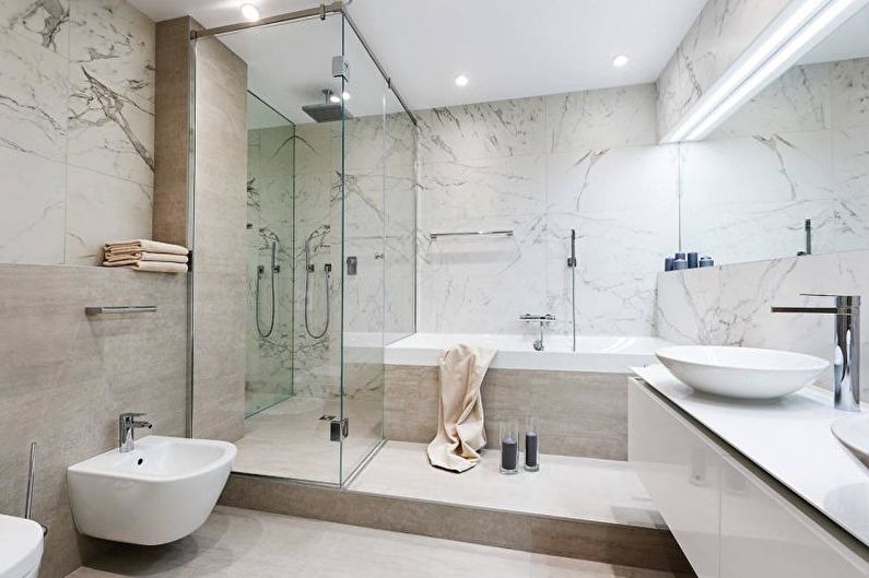 Белая ванная комната - Дизайн интерьера 2022