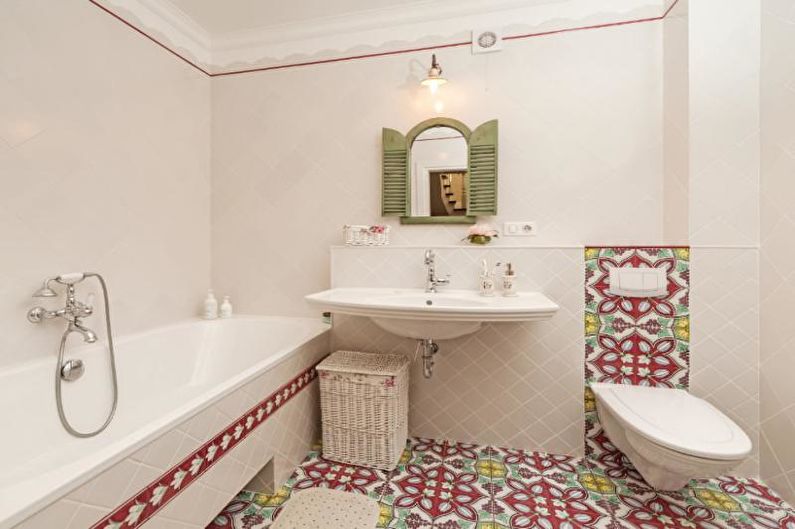 Ванные комнаты в двух цветах