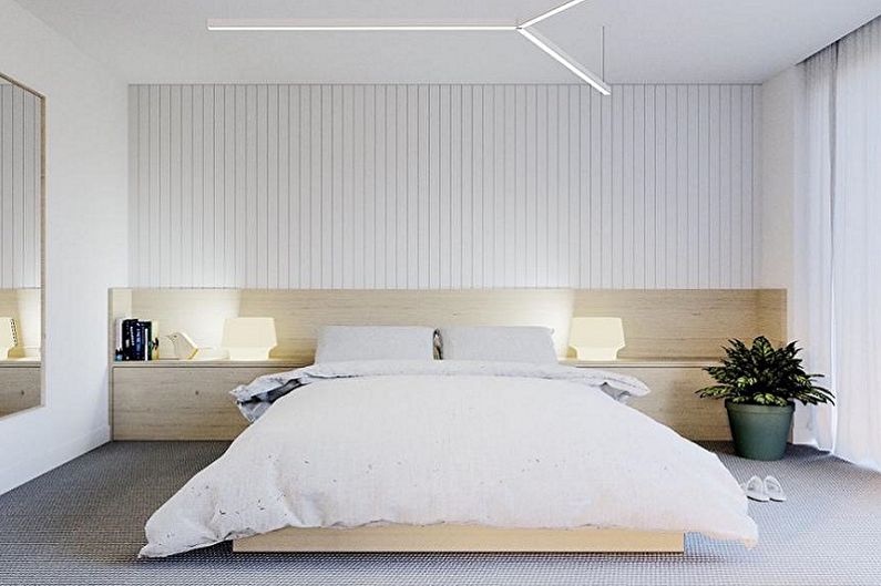 Спальня 15 кв.м. в стиле минимализм - Дизайн интерьера