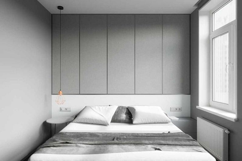 Спальня 15 кв.  у стилі мінімалізм - Дизайн інтер'єру