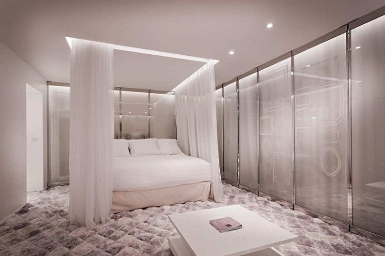 Дизайн маленької спальні - Оздоблення стелі