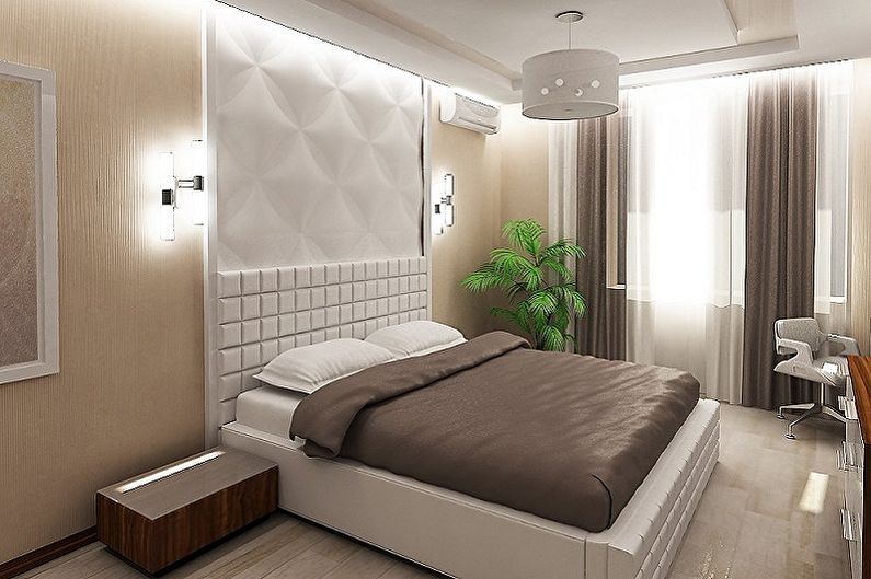 Дизайн маленької спальні - Освітлення та декор