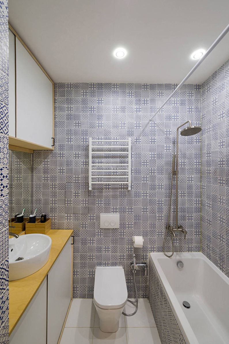 Дизайн маленькой ванной комнаты 4 кв.м.