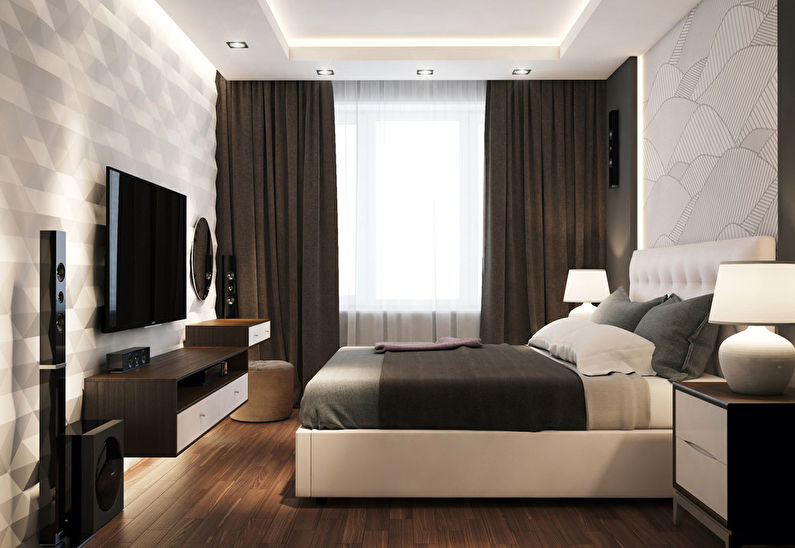 «Грань»: Дизайн спальни в современном стиле