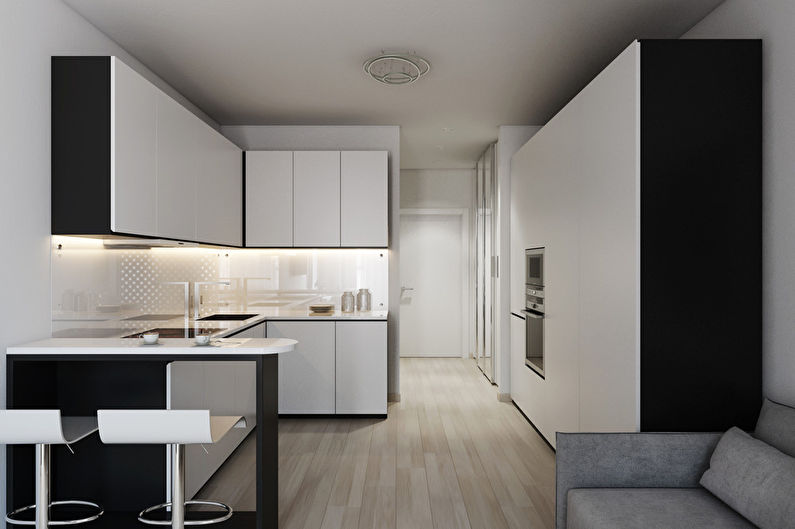 Minimal: Дизайн квартиры-студии 30 кв.м.