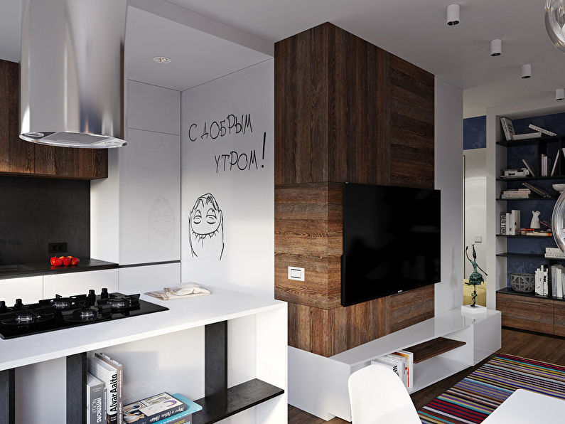 Mini studio: Дизайн-проект маленькой квартиры