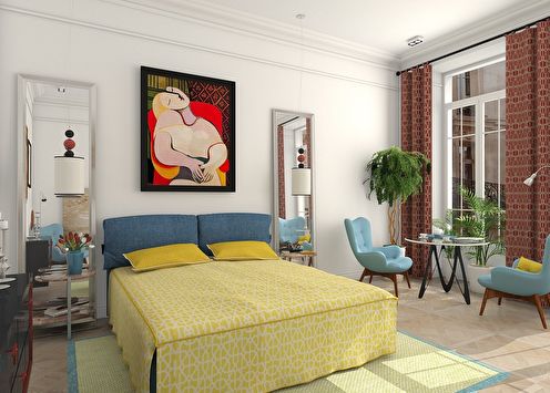 «Вдохновленные Пикассо»: Дизайн спальни