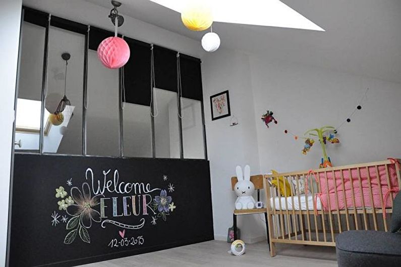 Дизайн интерьера детской комнаты в стиле лофт - фото