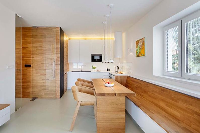 Дизайн интерьера кухни-столовой - фото