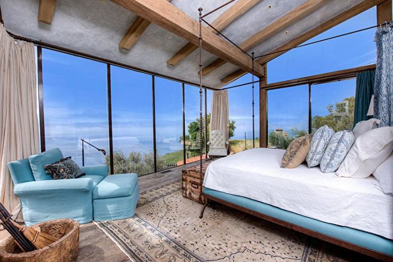 Дизайн интерьера спальни в средиземноморском стиле - фото
