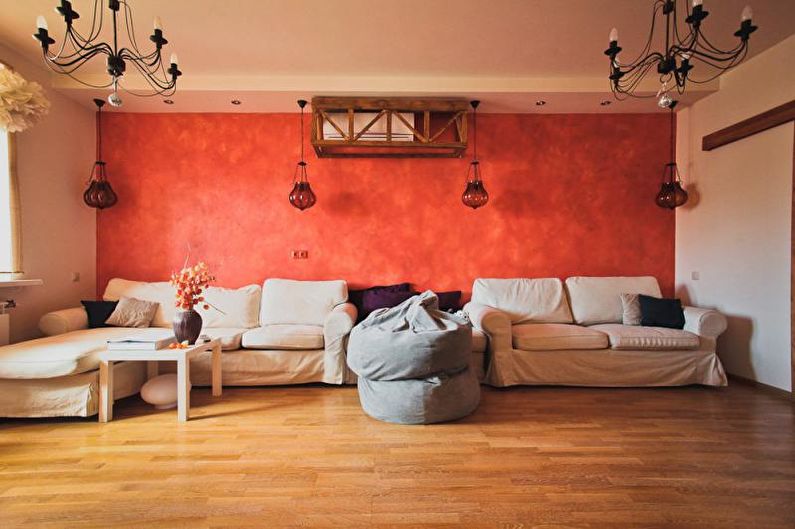 Дизайн интерьера гостиной в средиземноморском стиле - фото