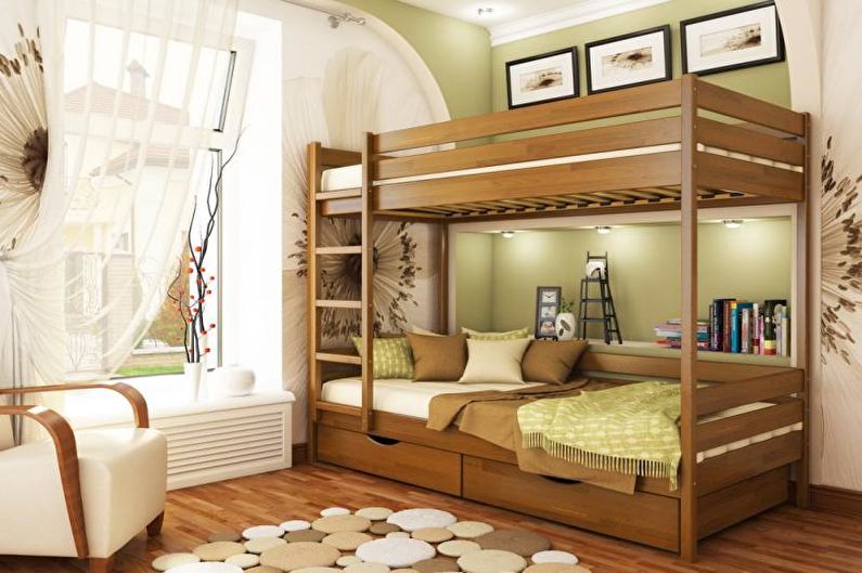 Zoning a room for two children - Design a room for a teenager