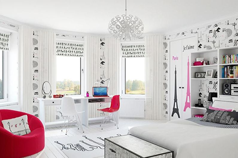 Teen room interior design - photo