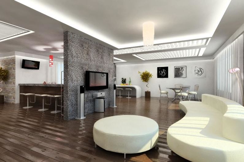 Дизайн интерьера квартиры в современном стиле - фото