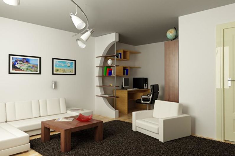 Дизайн интерьера малогабаритной квартиры - фото
