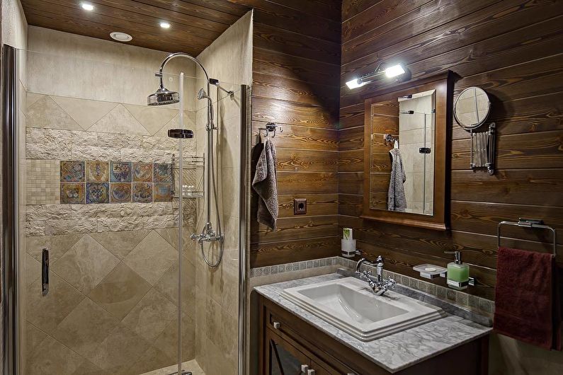 Ванна кімната в стилі кантрі.