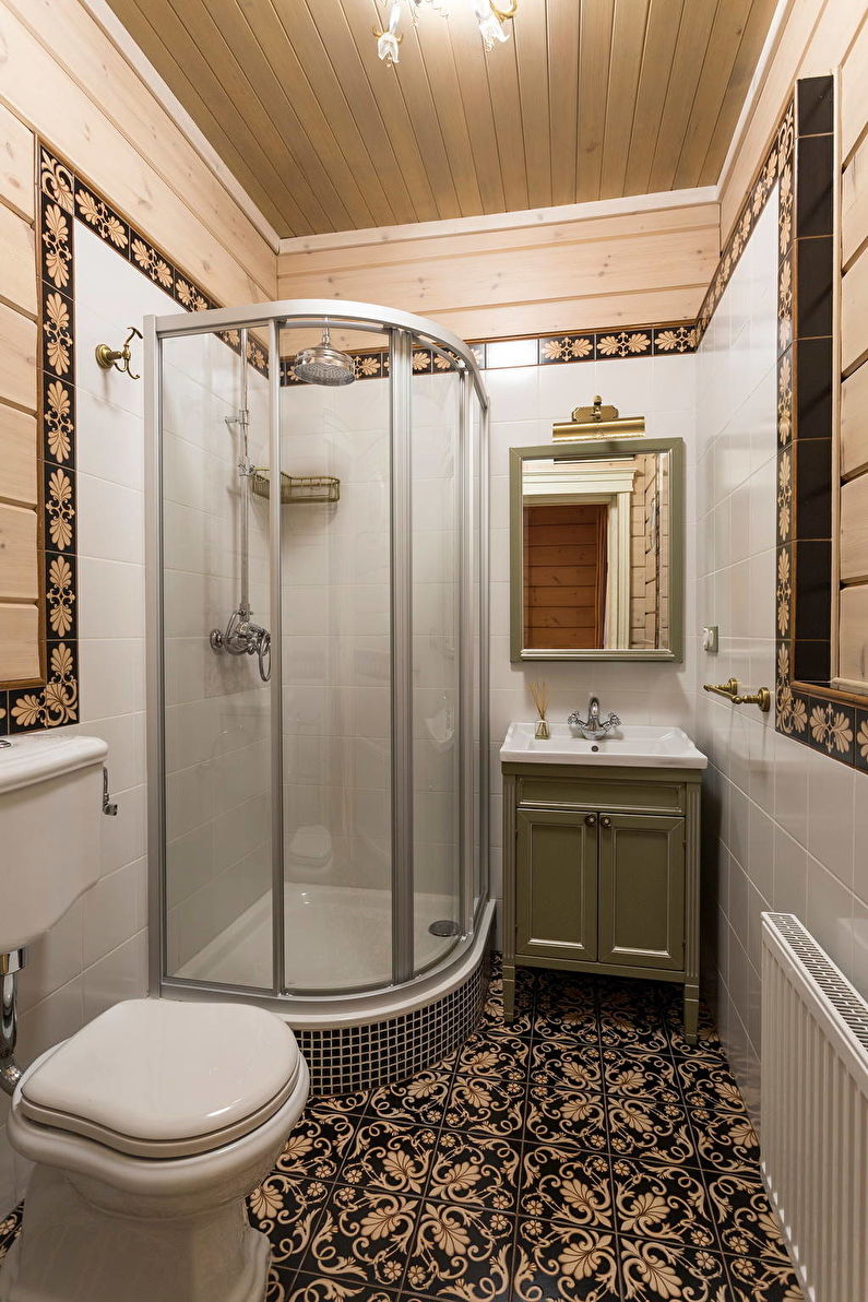Ванна кімната в стилі кантрі.