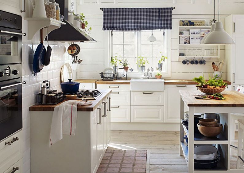 Дизайн интерьера кухни в стиле кантри - фото