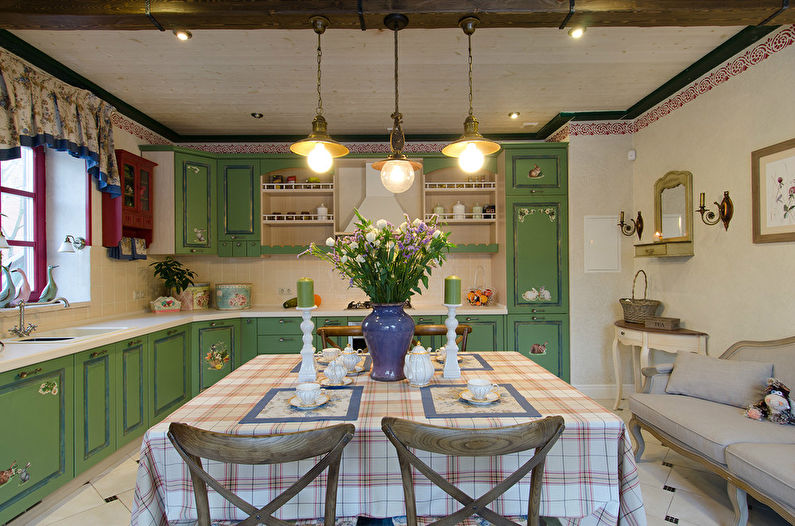 Романтичная кухня в стиле прованс - фото 1