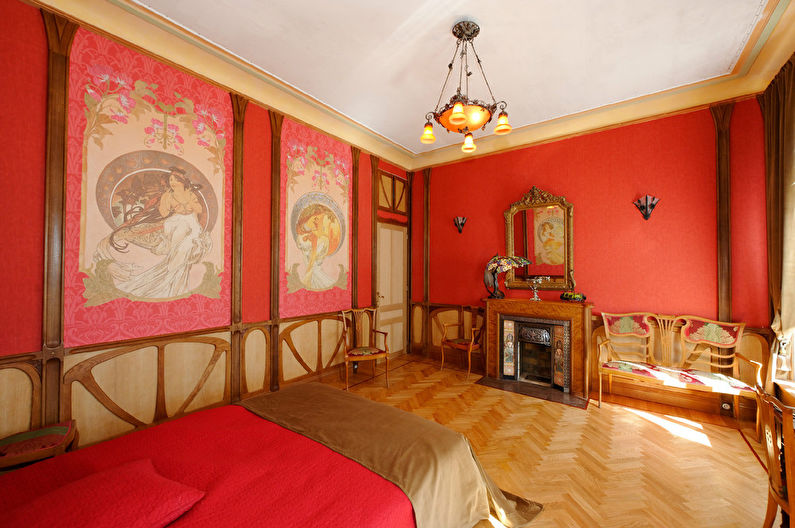 Спальня в стиле арт-нуво, Франция - фото 1