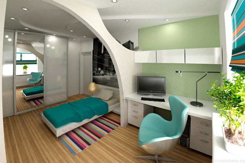 Дизайн интерьера однокомнатной квартиры 30 кв.м. - фото