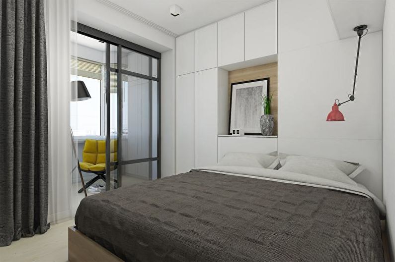 Спальня - Дизайн трехкомнатной квартиры