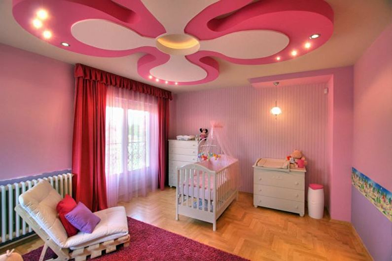 Потолки из гипсокартона фото для детской комнаты – Потолок из гипсокартона в детской — фото гипсокартонных потолочных покрытий