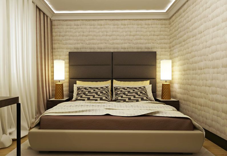 Дизайн интерьера спальни в хрущевке - фото