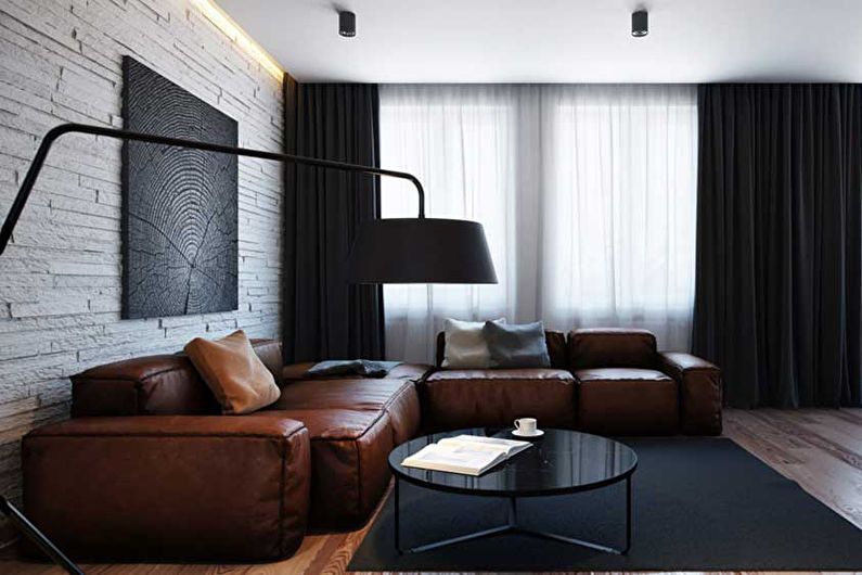 Дизайн интерьера гостиной 20 кв.м. — фото