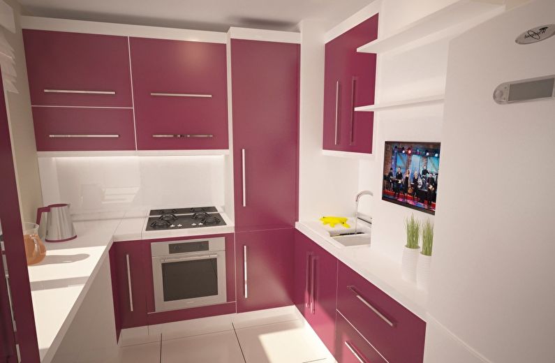 Дизайн интерьера кухни 6 кв.м. - фото